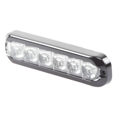 Luz Auxiliar Flexible de 12 LED, Rojo/Blanco, Lente Transparente