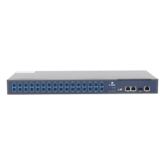 OLT de 1 GPON puerto con Splitter de 1 a 32 SC/UPC Incluido + 3 puertos Uplink (2 puertos Gigabit Ethernet + 1 puerto SFP/SFP+) , hasta 128 ONUS