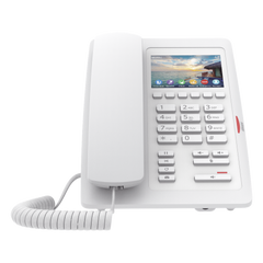 (H5W Color Blanco)Teléfono IP WiFi para Hotelería, profesional de gama alta con pantalla LCD de 3.5 pulgadas a color, 6 teclas programables para servicio rápido (Hotline) PoE