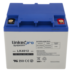 Batería de respaldo 12 V | 40 Ah | AGM | Especial para Seguridad Electrónica | UPS | Sistemas de Emergencia | Certificada UL | Vida útil 5 años | Terminales T2