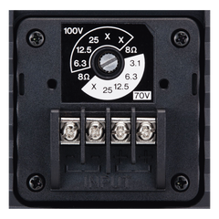 Altavoz de Montaje en Pared | 2 vias | Woofer 4" | Tweeter 1" | IPX3 | 8 ohms | 70/100V | Color Negro | Par