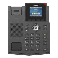 Teléfono IP empresarial para 4 líneas SIP con pantalla LCD de 2.4 pulgadas a color, Opus y conferencia de 6 participantes, PoE.