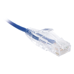 Cable de Parcheo Slim UTP Cat6 - 3 Metros (9.84 Pies) Azul Diámetro Reducido (28 AWG)