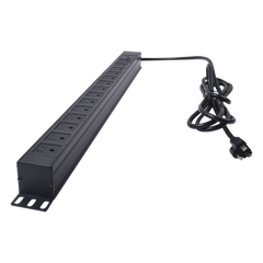 Unidad de Distribución de Energía (PDU) / 14 Tomas / 125 V / Montaje Vertical / Cable 1.90 m (6.2 ft) / Gabinete 650 mm (25.6 in) de Ancho