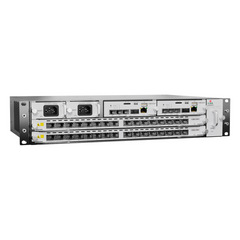 OLT Modular tipo Chasis GPON/XGS-PON Combo,1 Tarjeta de Servicio de 16 Puertos GPON, 2 Ranuras, 2 Fuentes de Alimentación AC, 2 UR
