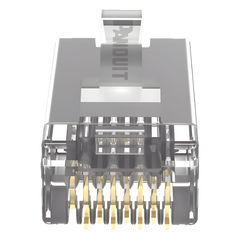 Plug RJ45 Cat5e Blindado, Para Cable UTP de Calibres 24-26 AWG, Chapado en Oro de 50 Micras, Paquete de 100 Piezas