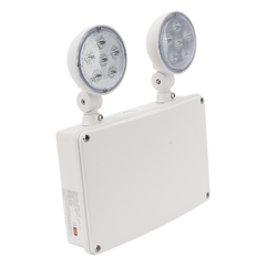 SFWMC / Luz de Emergencia LED / Montaje Universal Pared-Techo-Lateral / 600 lm / 3W / 120-277 VAC / Batería de Respaldo 6V 4.5Ah