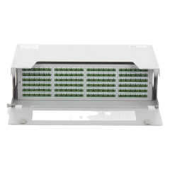 Distribuidor de Fibra Óptica para 144 Empalmes, con 144 Acopladores SC/APC y 144 Pigtails, 19, 5 UR