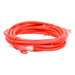 Cable de Parcheo UTP Cat6 - 3.0 Metros (9.84 Pies) - Rojo