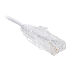Cable de Parcheo Slim UTP Cat6 - 2 Metros (6.56 Pies) Blanco Diámetro Reducido (28 AWG)