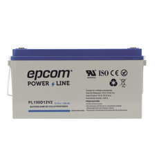 Batería AGM-VRLA Ciclo Profundo / 12 Vcc / 150 Ah / Carcasa UL94-HB / Terminales T5 / Aplicaciones Fotovoltaicas y de Emergencia