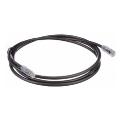 Cable de Parcheo UTP, Cat6A, 24 AWG, CM, Color Negro, 2.13 Metros (7 Pies)