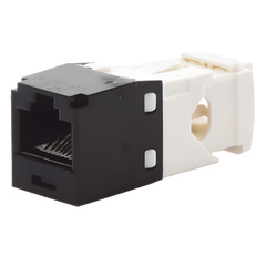 Conector Jack RJ45 Estilo TG, Mini-Com, Categoría 6, de 8 Posiciones y 8 Cables, Color Negro