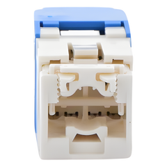 Conector Jack RJ45 Estilo TG, Mini-Com, Categoría 6, de 8 Posiciones y 8 Cables, Color Azul