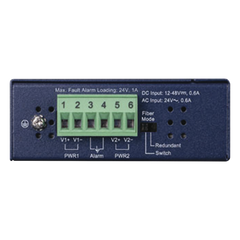Convertidor de Medios Industrial de 1 Puerto Ethernet 10/100/1000 Base-T a 2 Puertos SFP 100/1000/2500 Base-X
