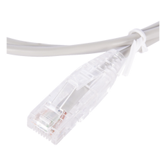 Cable de Parcheo Slim UTP Cat6 - 1 Metro (3.28 Pies), Gris, Diámetro Reducido (28 AWG)
