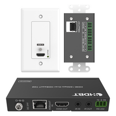 Kit Extensor HDBaseT | 4K2K@60Hz 40m | 1080p 70m | Función PoC | IR Bidireccional | RS-232 |