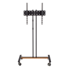 Soporte Móvil para Pantalla | Compatibilidad VESA 200x200 hasta 600x400 / Ruedas con Frenos / Ajuste de Altura y Ángulo / Soporte para TV de hasta 55 Pulgadas / Capacidad de Peso 35 kg