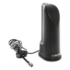 Antena de escritorio tipo cilindro color negra. Cubre las bandas de frecuencia celular. Especial para amplificadores y dispositivos celulares 4G y 3G. Con 1.52 m de cable RG-174 y con conector SMA macho.