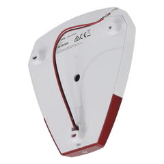 Sirena Estrobo Cableada Hikvision DS-PS1-R / 105 dB / LED Rojo / IP54 / 12V CC / Compatible con Paneles de Alarma