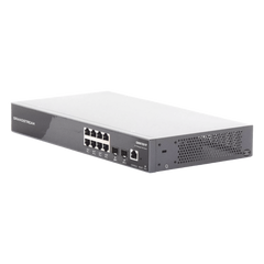 Switch PoE+ Gigabit Administrable / 8 puertos 10/100/1000 Mbps + 2 Puertos SFP Uplink / Hasta 120W / Compatible con GWN Cloud.