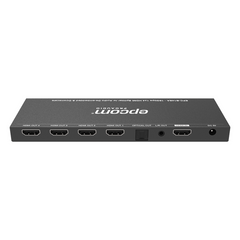 Splitter HDMI 1x4 | 1 Entrada a 4 salidas (Simultaneas) | 4K@60Hz | Extractor de Audio | Down Scaler | HDR 4:4:4 | EDID | 18Gbps