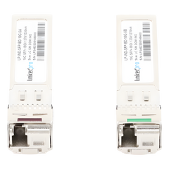 Transceptores Ópticos Industriales Bidireccionales SFP+ (Mini-Gbic) / Monomodo 1270 & 1330 nm / 10 Gbps / 10GBASE / Conector LC/UPC Simplex / DDM / Hasta 5 km / 2 Piezas