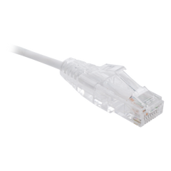 Cable de Parcheo Slim UTP Cat6 - 1.5 Metros (4.92 Pies) Blanco Diámetro Reducido (28 AWG)