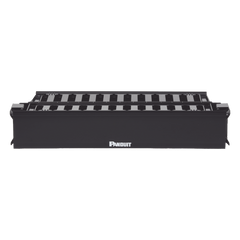 Organizador de Cables Horizontal PatchLink, Doble (Frontal y Posterior), Con Tapa Extendida, Para Rack de 19in, 2UR