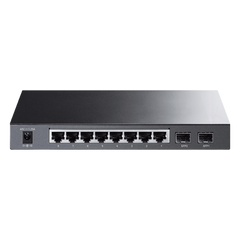 Switch PoE JetStream SDN Administrable 8 puertos 10/100/1000 Mbps + 2 puertos SFP, 8 puertos PoE, 61W, administración centralizada OMADA SDN