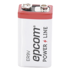 Batería de Litio 9V / 1200 mAh / Cloruro de Tionilo / No Recargable / Operación -60°C a +85°C / Acero Inoxidable
