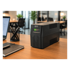 UPS de 1,000VA/600W / Topología Línea Interactiva / Entrada y Salida 120 Vca / Clavija NEMA 5-15P / 6 Tomas NEMA 5-15R