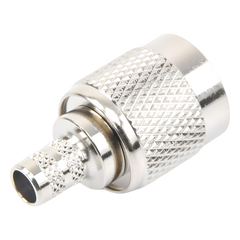 Conector TNC Macho de Anillo Plegable para Cables LMR-240, RG-8/X, 9258, Niquel/Oro/Delrin.