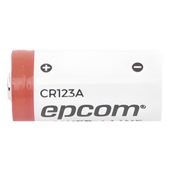 Batería de Litio CR123A / 3V / 1300 mAh / No Recargable / Acero Inoxidable / Operación -40°C a +60°C