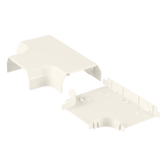 Accesorio en "T", para uso con canaleta T70, Material PVC Rígido, Color Blanco