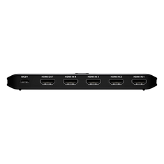 Switch HDMI 4 Puertos True 4K Essentials | RapidSync™ | HDR10+ | HDCP 2.2 | Control por Botón e IR | LPCM 7.1 | Diseño Compacto