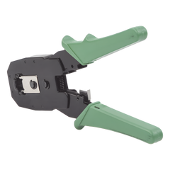 Pinzas para plegar (Ponchadoras) cables RJ11, RJ12, RJ45 telefónicos y cables de red Cat5e, Cat6, Cat6a y con Cavidades para 4, 6 y 8 conductores.