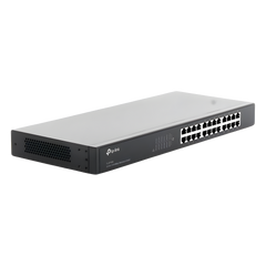 Switch no administrable de 24 puertos 10/100 Mbps para montaje en rack
