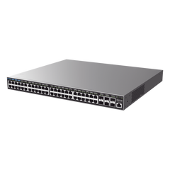Switch Capa 3 PoE+ Administrable / 48 puertos 10/100/1000 Mbps + 6 Puertos SFP+ de 10 Gigabits / Hasta 740W / Compatible con GWN Cloud.