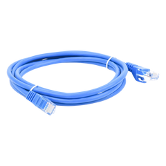 Cable de Parcheo UTP Cat5e - 2 Metros (6.56 Pies) - Azul