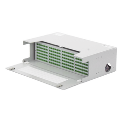 Distribuidor de Fibra Óptica para 144 Empalmes, con 144 Acopladores SC/APC y 144 Pigtails, 19, 5 UR