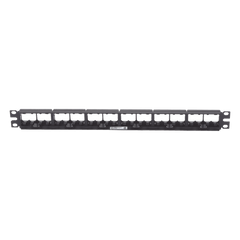 Panel de Parcheo Modular Mini-Com (Sin Conectores), Plano, Sin Blindaje, de 24 Puertos, 1UR