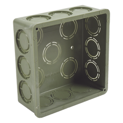 Caja Cuadrada de 1/2" - 3/4" para PVC Conduti Pesado.