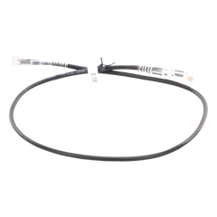 Cable de Parcheo Slim UTP Cat6A - 0.5 Metros (1.64 Pies) Negro, Diámetro Reducido (28 AWG)