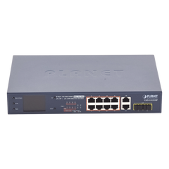 Switch No Administrable 8 Puertos Gigabit con Modo Extender a 250 m, 2 Puertos Uplink 10/100/1000 Mbps, 2 Puertos SFP