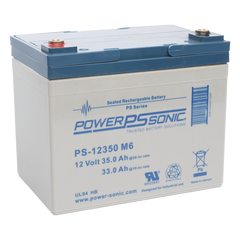 Batería 12V, 35AH, Para Respaldo, Tecnologías AGM/VRLA, 5 Años Vida Útil, Terminales M6, Reconocida UL