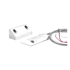 Contacto Magnético para Piso Uso Rudo / Salida Dual NC/NA / GAP 65 mm (2.5 in) / Aluminio / Cable Blindado 55 cm / UL & CE