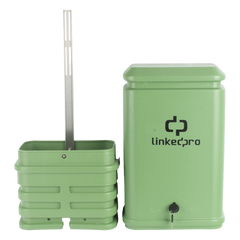 Pedestal para Cajas de Empalme de Fibra Óptica Tipo Cubo Color Verde con Bracket Estándar (No Incluye Caja de Empalme)