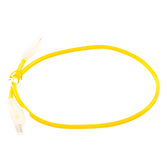 Cable de Parcheo Slim UTP Cat6A - 0.5 Metros (1.64 Pies) Amarillo, Diámetro Reducido (28 AWG)