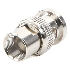 Conector BNC Macho de Rosca para Cable LP-142, RG-58/U, RG-142/U, Níquel, Oro, Delrin. .